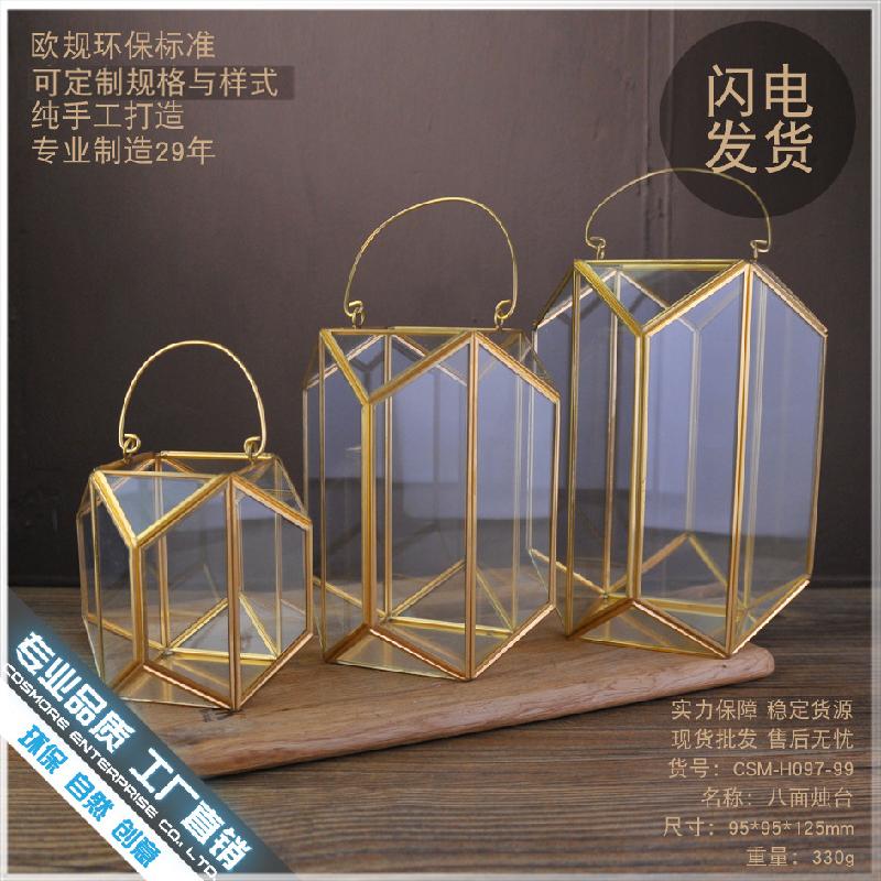 Chậu Đa Giác DG-172 Bộ phụ kiện trang trí ngoài trời hội nhập của rừng Bắc Âu, đèn thổi gió bàn ăn cưới