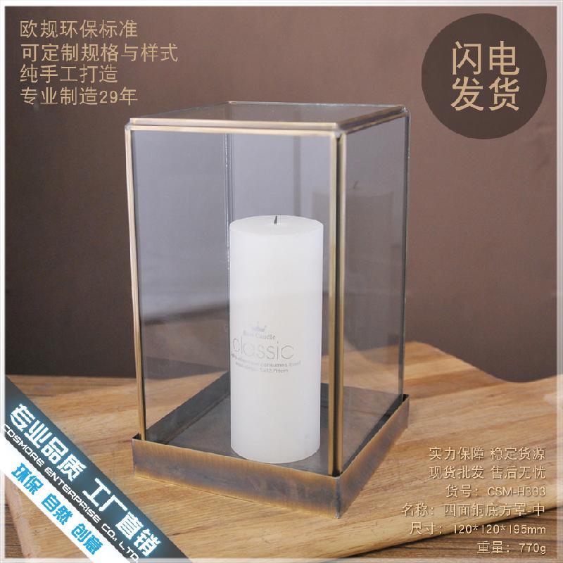 Chậu Đa Giác DG-143 Bộ trang trí nhà ở phong cách Bắc Âu trong phòng khách, gỗ giàn khoáng với vỏ kính hình học