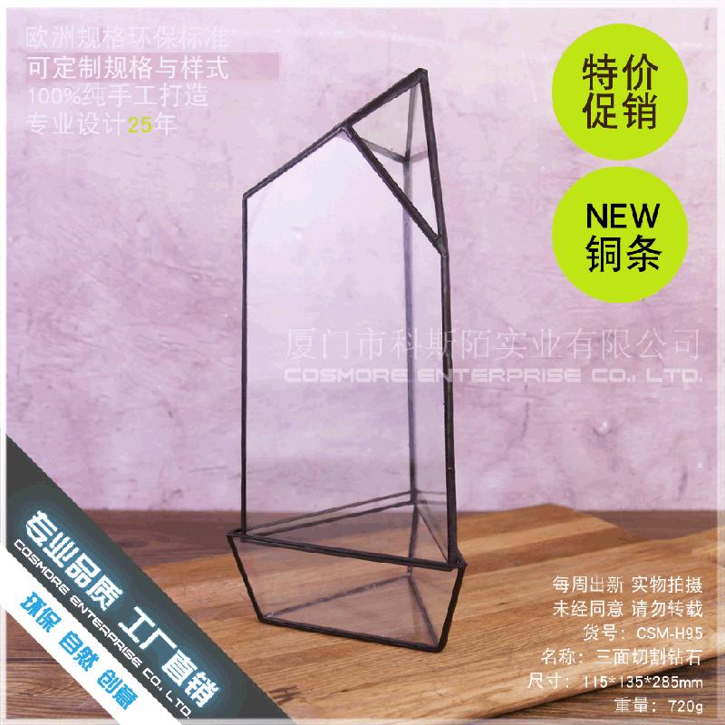 Chậu Đa Giác DG-160 Chai thủy tinh không định hình, cây thực vật kính, bình hoa tạo cảnh nhỏ, diy tạo cảnh bình