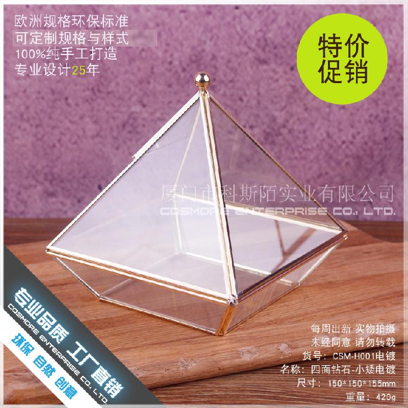 Chậu Đa Giác DG-226 Mạch điện phủ đá kim cương bụi thủy tinh, hoa thời đời, thịt cây, chén độc đáo, sỉ