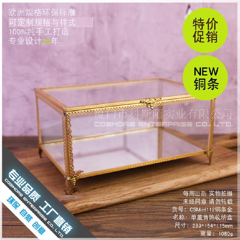 Chậu Đa Giác DG-157 Hộp gỗ chứa đồ trang sức, kính cường lực, hộp trang sức, hộp trang điểm, bàn trang điểm