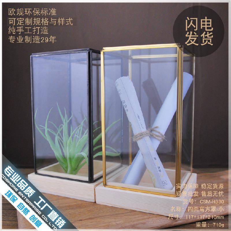 Chậu Đa Giác DG-36 Bộ trang trí kính thủy tinh kiểu Mỹ, bộ sưu tập nội thất phòng văn phòng Đức, bàn làm việc, giá sách phòng học, cửa hàng trang trí bàn, trang trí bàn để bàn