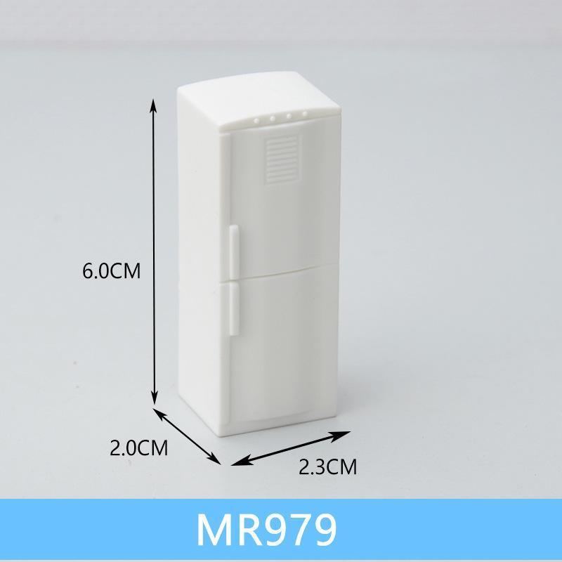 Mô hình tủ lạnh máy giặt TV nhà vệ sinh điều hòa không khí 1/25 (JY-145)