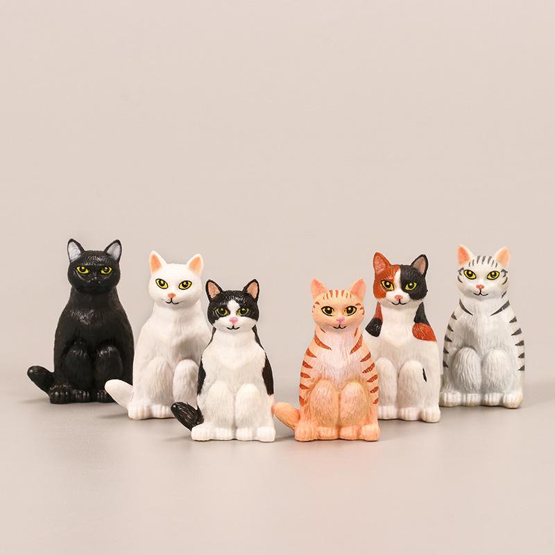 Búp bê nhỏ mèo ngồi 6 mẫu đồ chơi ZZ-798