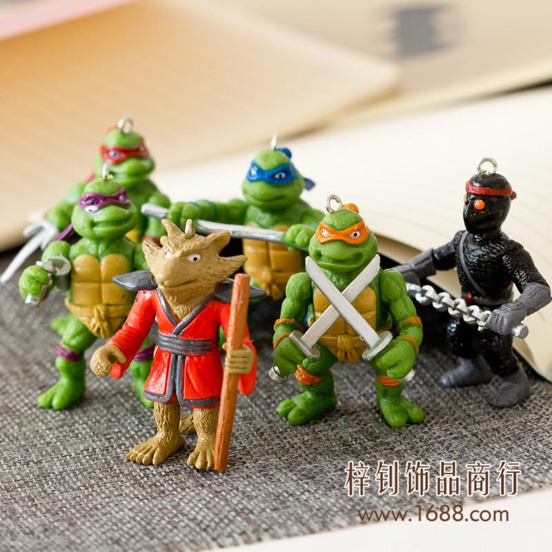 Ninja Turtle bộ truyện tranh dành cho trẻ em quà lưu niệm đồ chơi búp bê đồ chơi khóa cổng đồ chơi trang sức. ZZ-148