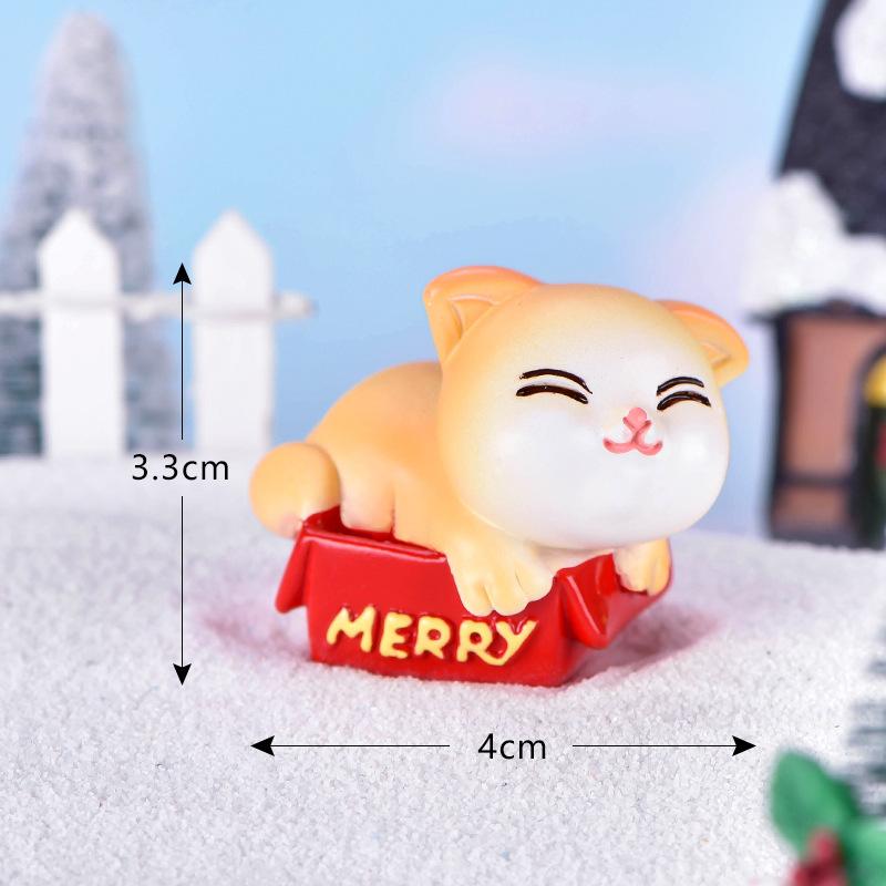 Tiểu cảnh tuần lộc và chim cánh cụt Noel mini trang trí (ZC-1243)