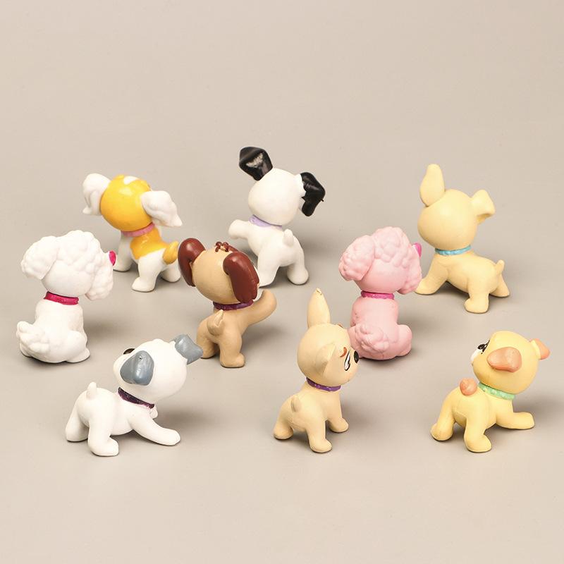 9 Mẫu, bộ đồ chơi con chó nhỏ, phụ kiện hoạt hình, bộ bộ búp bê cổ vũ, đồ chơi bánh kem, cảnh quan nhỏ. ZZ-119