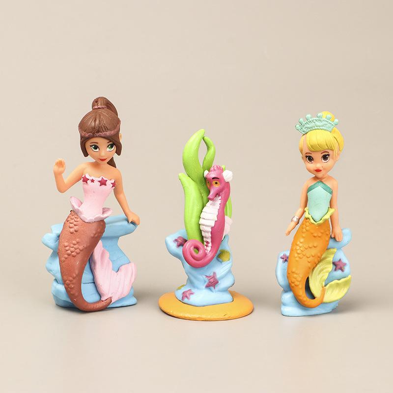 5 Mẫu, bộ đồ chơi công chúa hoạt hình, phụ kiện hoạt hình, cô gái đẹp như cá, đồ chơi trái cây và trang trí. ZZ-783