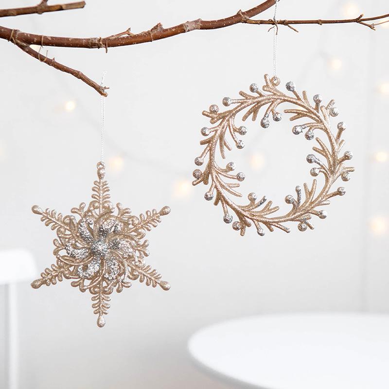 Trang Trí Noel Đồ treo lấp lánh, người tuyết thiên thần trang trí Giáng Sinh, phụ kiện nhỏ decor cây thông Noel đẹp mắt