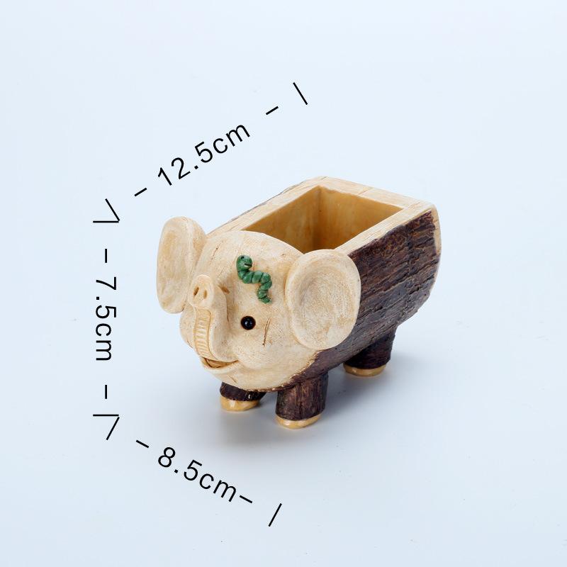 Chậu Cây Resin Chậu cây hình ô tô hoạt hình resin, chậu mọng nước mini, trang trí bàn và sân vườn (RG-163)