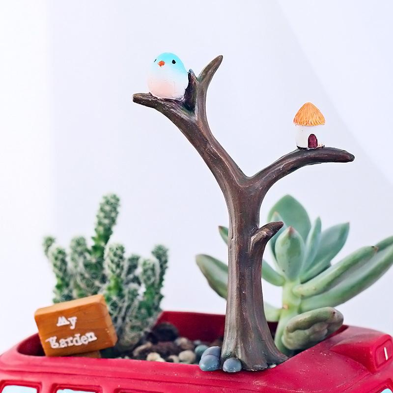 Chậu Cây Resin Que cắm hoa đồng quê cổ tích Zakka, phụ kiện tiểu cảnh và chậu cây mọng nước DIY (RG-282)