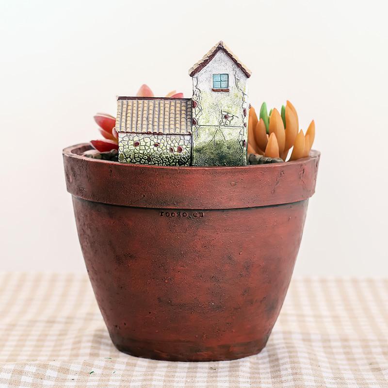 Chậu Cây Resin Chậu cây mọng nước treo phong cách Bắc Âu, chậu mini trang trí văn phòng, tiểu cảnh cây xanh (RG-62)