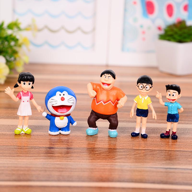 Đồ chơi bộ đôi Doraemon gia đình, sản phẩm nhỏ cổ điển, bộ sưu tập nhỏ lẻ phân phối. ZZ-141