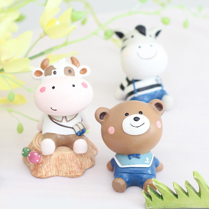 Chậu Cây Resin Tượng resin ngắm cảnh phong cách Zakka, phụ kiện trang trí bánh kem, xe hơi, sinh nhật và bàn làm việc (RG-272)