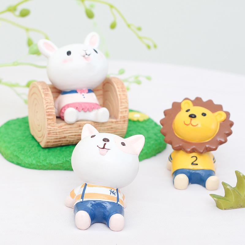 Chậu Cây Resin Tượng resin ngắm cảnh phong cách Zakka, phụ kiện trang trí bánh kem, xe hơi, sinh nhật và bàn làm việc (RG-272)