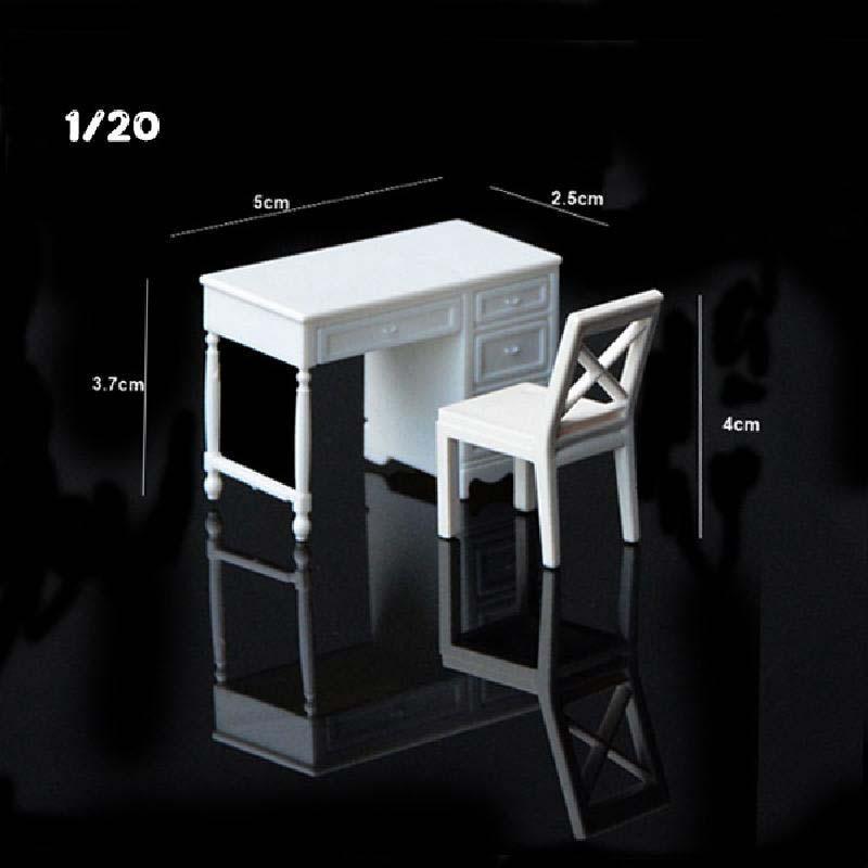 Mô hình đồ nội thất văn phòng bàn làm việc, ghế mới (JY-165)
