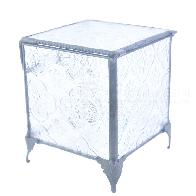 Chậu Đa Giác DG-238 Hộp trang sức cao góc, cây thực vật mụn, thảo mộc hình ảnh nhỏ, kính lớn không đều, hoa bền vĩnh cửu