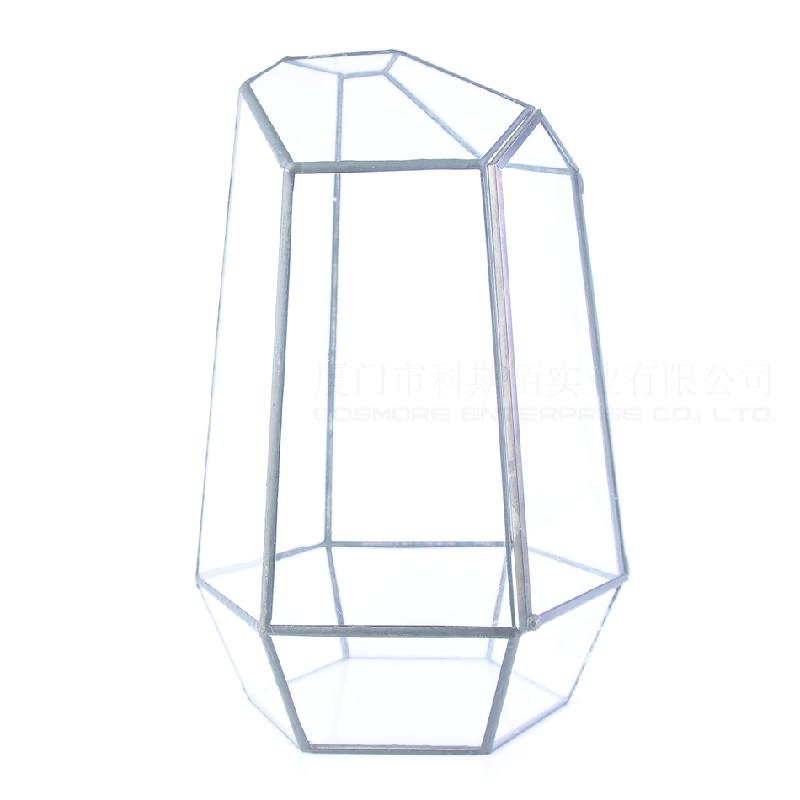 Chậu Đa Giác DG-11 Cắt kính dây lớn, pha lê kính, hoa thời đời, thịt nhỏ, bình hoa sáng tạo, phễu trong suốt