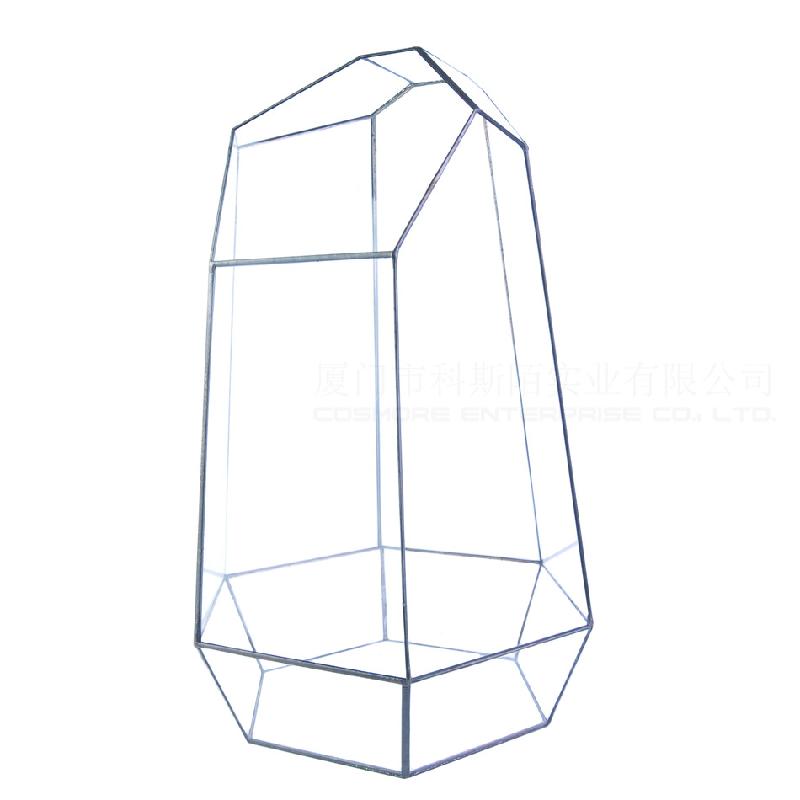 Chậu Đa Giác DG-43 Cắt bốn mặt to lớn, cây thực vật thịt nhiều, thảo mộc, cảnh quan nhỏ, kính vừa không đều, hoa bền vững nhỏ trong hộp