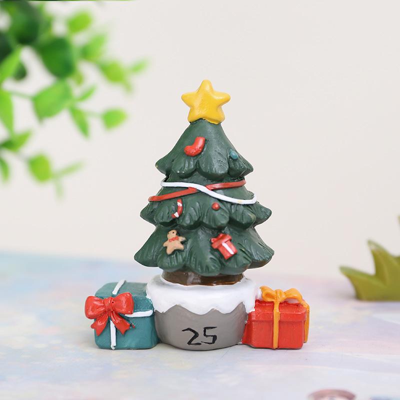 Chậu Cây Resin Tượng ông già Noel resin phong cách Zakka, đồ trang trí Giáng Sinh, phòng trẻ em và bàn làm việc (RG-268)