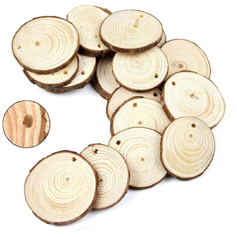 Một mảnh gỗ tròn thương mại điện tử hàng thủ công chip gỗ thông tự làm nền tường gỗ tròn nền giáo dục sớm cho trẻ em cơ sở trang trí chip gỗ tròn (GL-10)