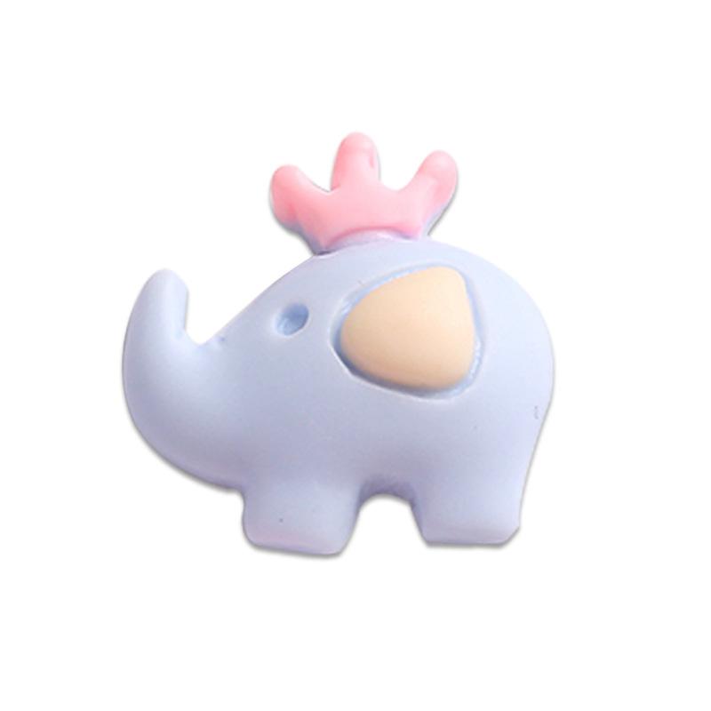 树脂配件卡通大象 头饰diy饰品配件 儿童发夹奶油滴胶手机壳贴片