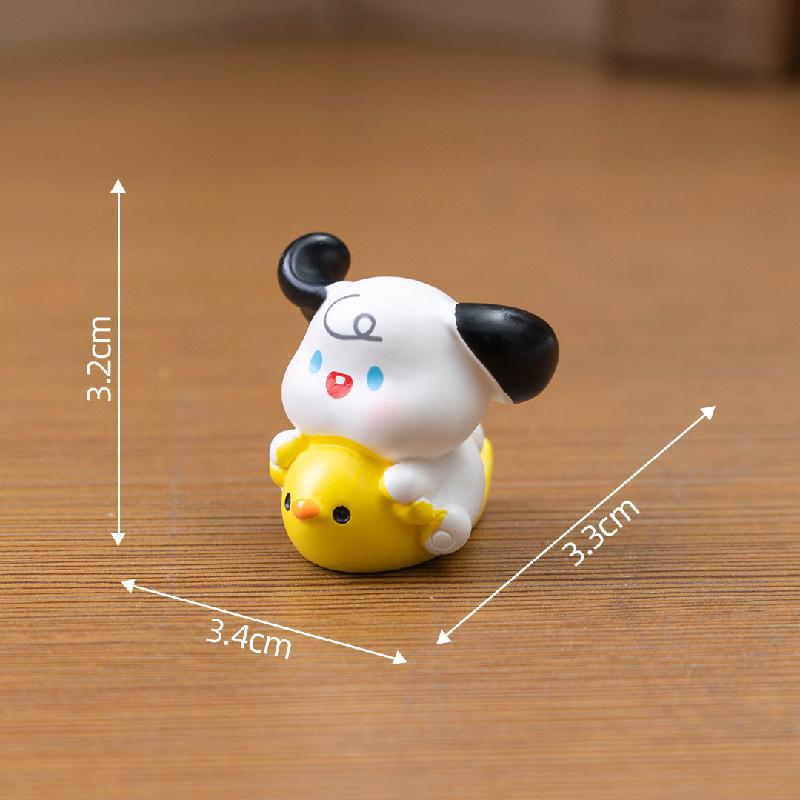 Tiểu cảnh chó con mini trang trí nhà búp bê và xe hơi (ZC-867)