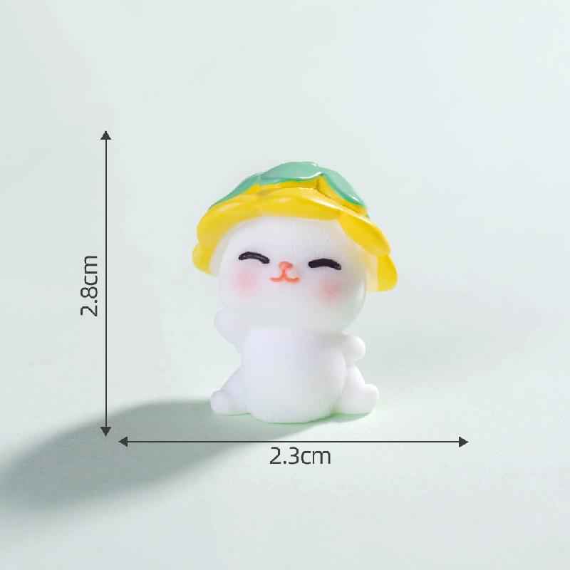 Tiểu cảnh hướng dương và mèo DIY, phụ kiện tiểu cảnh mini bàn thu nhỏ đáng yêu (ZC-1043)