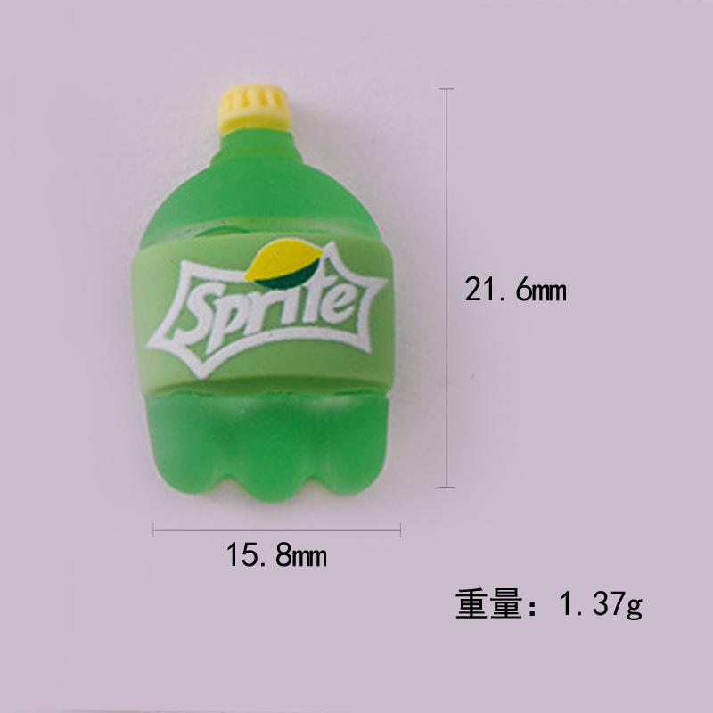 仿真半面酒瓶贴片diy材料 饮料瓶汽水瓶奶油胶树脂饰品配件