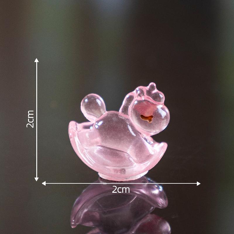 Tiểu cảnh ngựa gỗ cầu vồng phát sáng DIY, phụ kiện tiểu cảnh mini resin cute (ZC-1092)