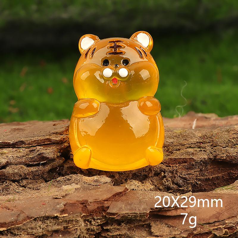 Charm hổ phát sáng DIY trang trí xe hơi & chìa khóa (FF-303)