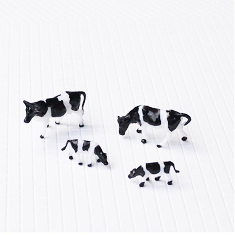 Phụ Kiện Mô Hình Mô Hình Bò Sữa Mini Tỷ Lệ 1:87 (MH-276)