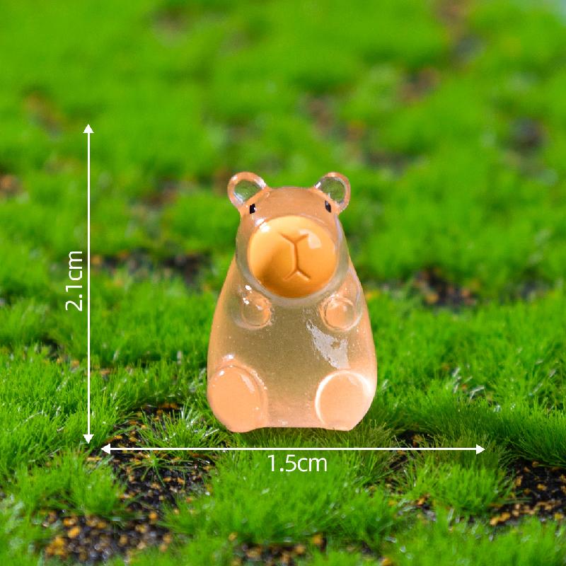 Tiểu cảnh mèo & thỏ phát sáng DIY, phụ kiện tiểu cảnh mini resin treo bàn garden đáng yêu cute (ZC-1439)