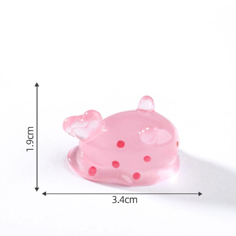 Tiểu cảnh thỏ biển phát sáng DIY, phụ kiện tiểu cảnh mini resin garden treo bàn đáng yêu cute (ZC-1459)