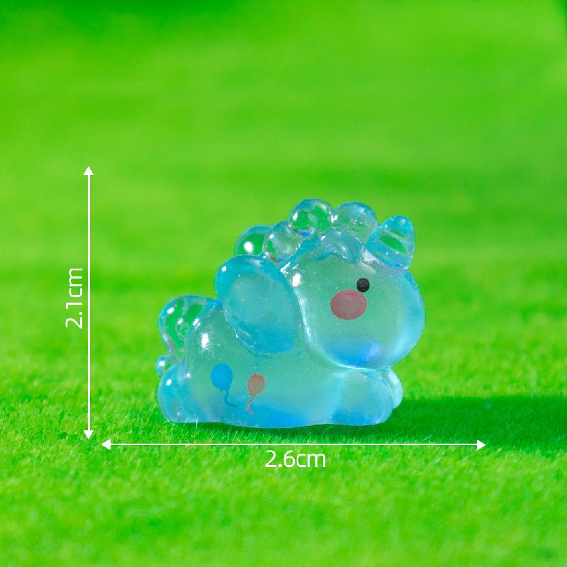 Tiểu cảnh kỳ lân phát sáng DIY, phụ kiện tiểu cảnh mini resin treo bàn garden đáng yêu (ZC-1406)