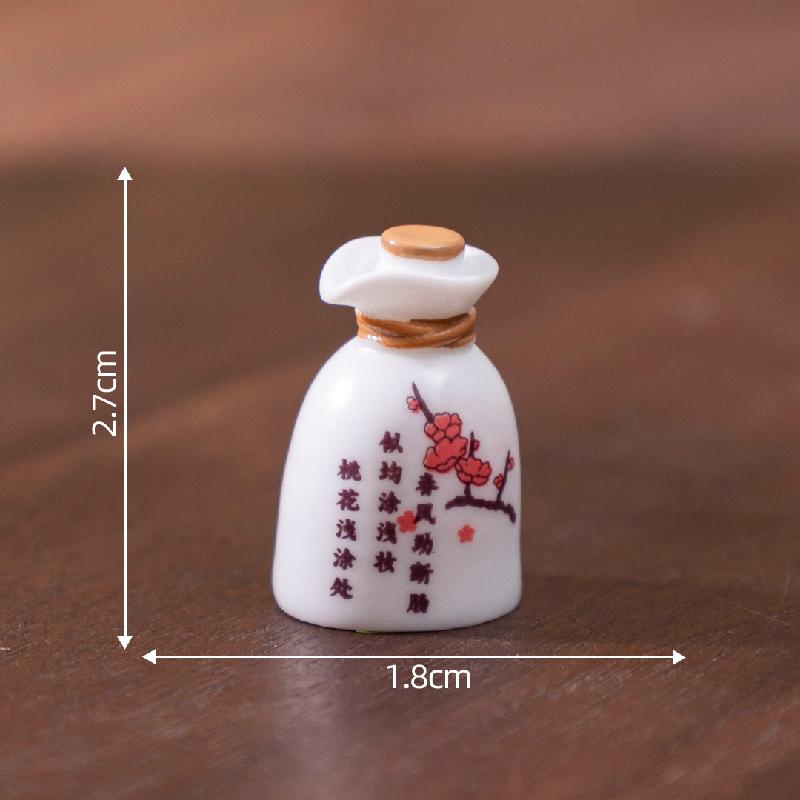 Tiểu cảnh rượu quế, rượu đào giả, đồ ăn giả DIY, phụ kiện bàn tiểu cảnh mini sáng tạo (ZC-343)