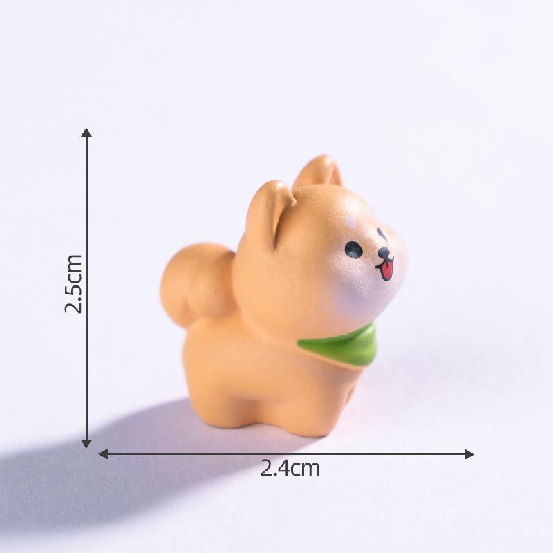 Tiểu cảnh chó Shiba DIY, phụ kiện tiểu cảnh mini bàn xe thu nhỏ đáng yêu, cute (ZC-1037)