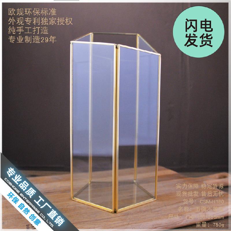 Chậu Đa Giác Chụp kính decor phòng khách, quán cafe (DG-132)