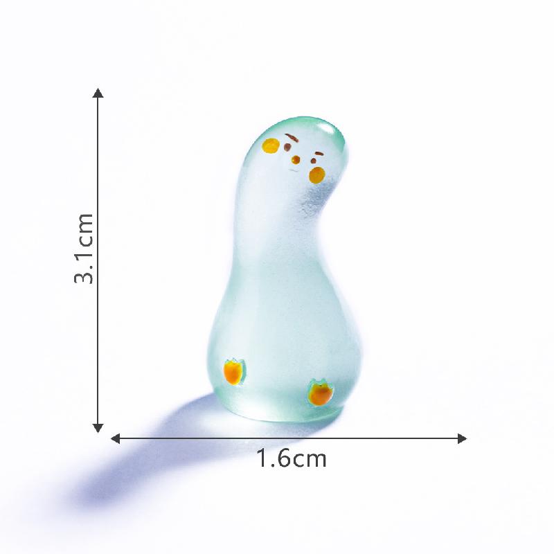 Tiểu cảnh vịt trắng vui nhộn phát sáng DIY, phụ kiện tiểu cảnh mini blind bag treo bàn resin cute (ZC-1483)