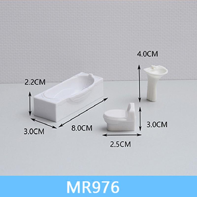 Phụ Kiện Mô Hình Bộ Nội Thất Nhà Bếp Nhà Tắm Mini Tỷ Lệ 1:20 (MH-126)