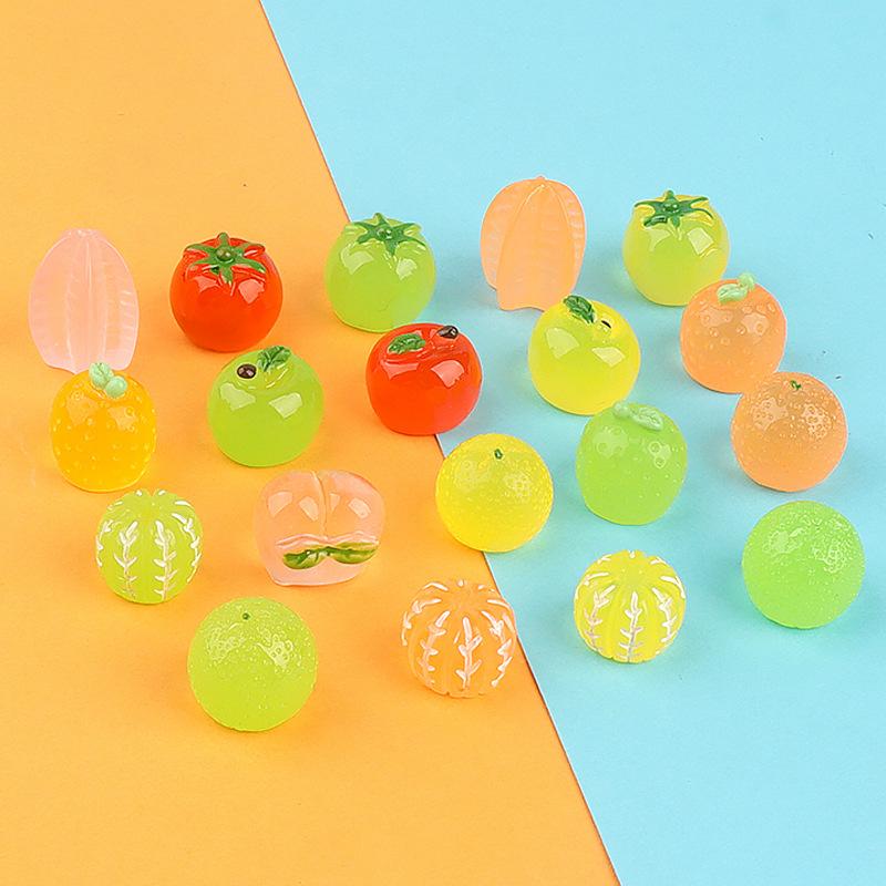 Charm trái cây phát sáng DIY chìa khóa trang trí (FF-412)