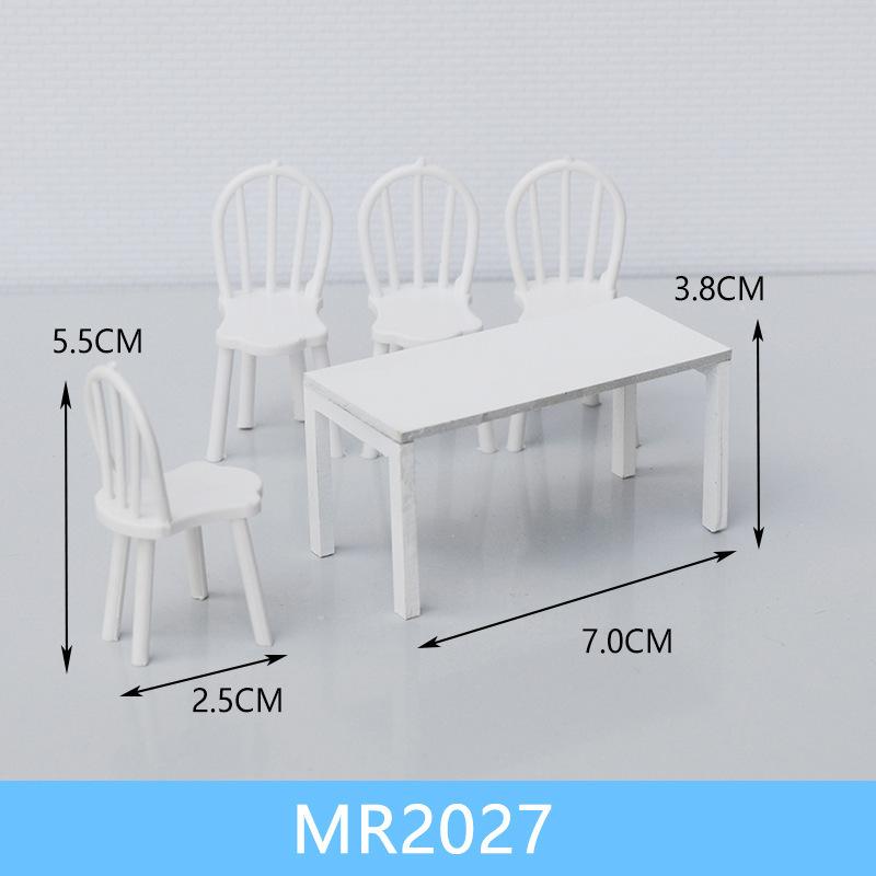 Bộ Bàn Ăn Mini Mô Hình Tỷ Lệ 1:20 (MH-285)