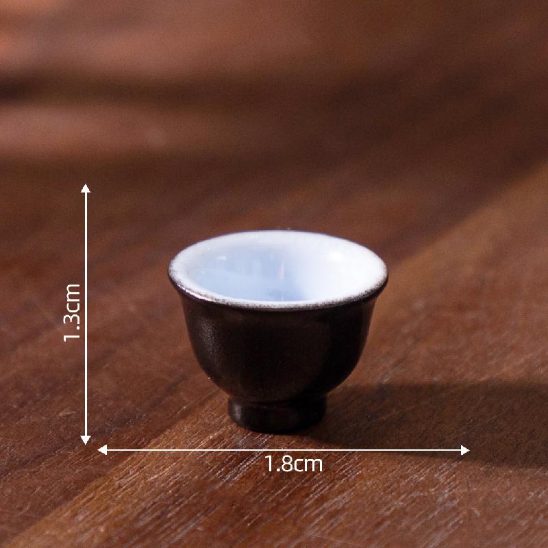 Tiểu cảnh đĩa giả đen trắng, đồ ăn DIY, phụ kiện bàn tiểu cảnh mini thu nhỏ (ZC-391)