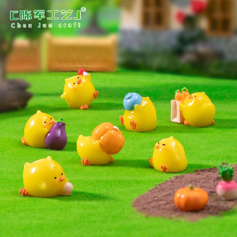 微景观创意小鸡仔农家乐萌粒园艺造景 DIY装饰品挂配件迷你小摆件
