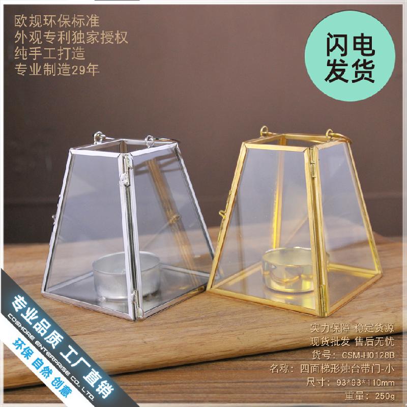 Chậu Đa Giác Đèn nến hình thang vintage ngoài trời (DG-114)