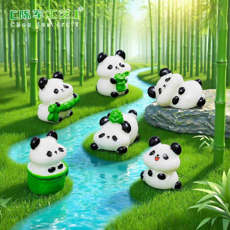 Phụ Kiện Tiểu Cảnh Gấu Trúc Đỏ Dễ Thương Mini (PK-574)