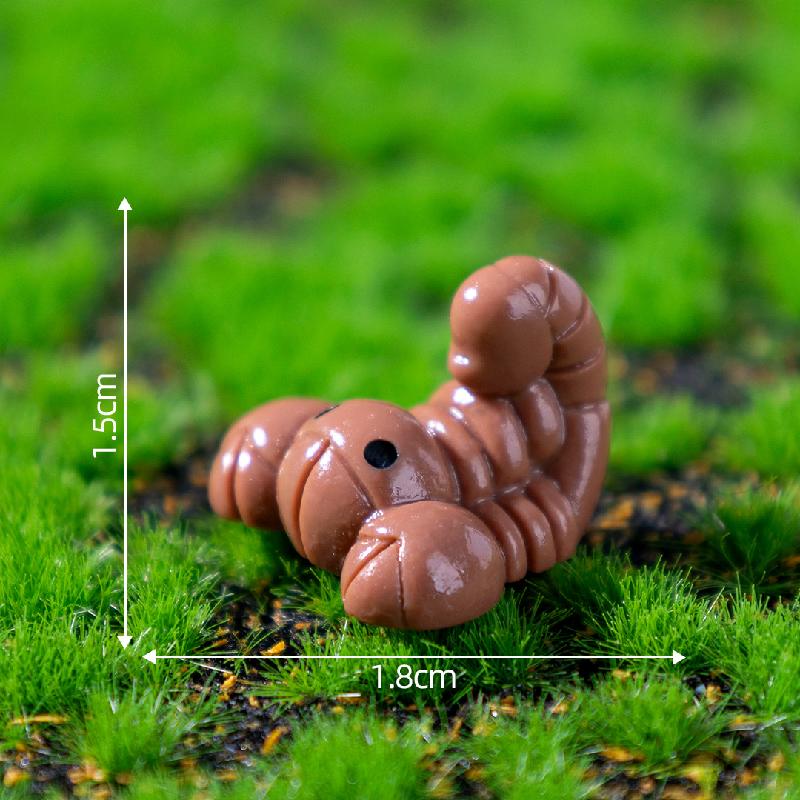 Tiểu cảnh côn trùng phát sáng: kiến, sâu, DIY, phụ kiện bàn tiểu cảnh mini (ZC-538)