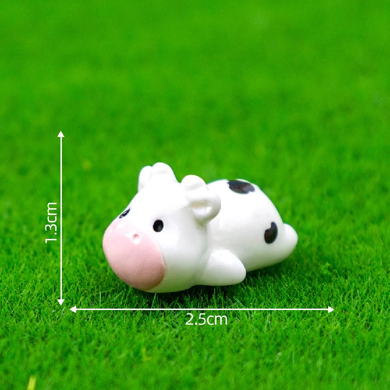 微景观创意可爱牛牛一家园艺造景 DIY装饰品挂配件迷你桌面小摆件