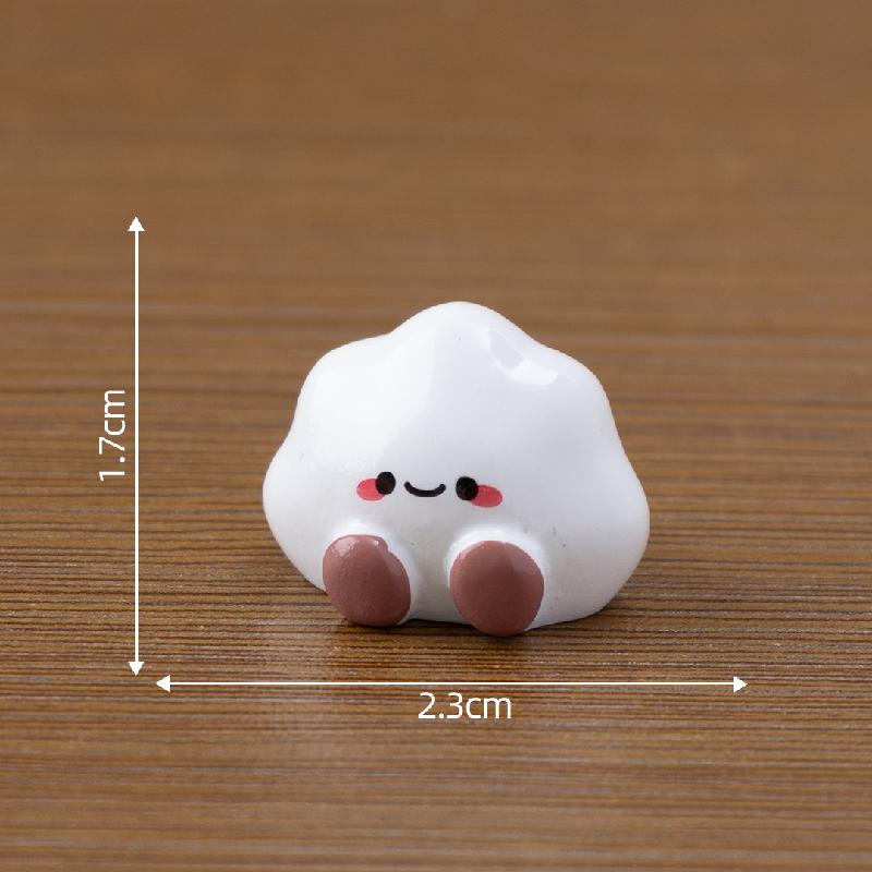 微景观创意治愈小动物牛角包太阳萌粒 DIY装饰品挂配件迷你小摆件