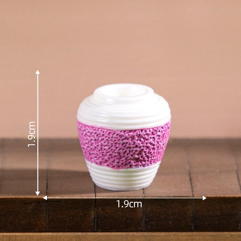 Tiểu cảnh bình hoa nhiều màu DIY, phụ kiện tiểu cảnh mini treo bàn resin garden cute (ZC-1419)